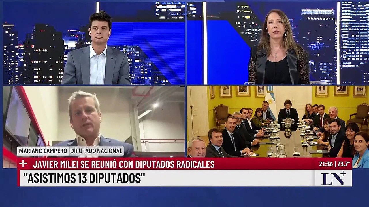"Nos piden que acompañemos al gobierno": Campero habló del "convencimiento" de los "radicales con peluca" después de la reunión de fin de año con Milei