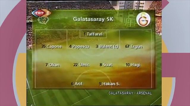 UEFA Kupası Galatasaray - Arsenal Final Maçı Geniş Özet - 17 Mayıs 2000