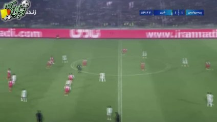 گل سوم بازی پرسپولیس و خیبرخرم‌آباد