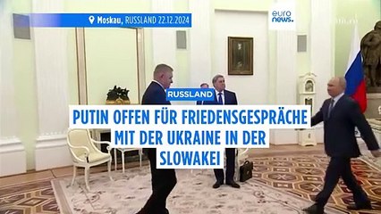 Putin zeigt sich offen für Friedensgespräche in der Slowakei
