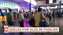 SCZ: AFLUENCIA DE VIAJEROS POR AÑO NUEVO