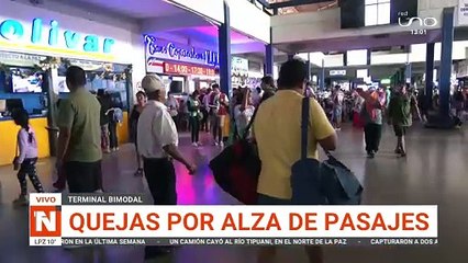 SCZ: AFLUENCIA DE VIAJEROS POR AÑO NUEVO