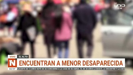 encuentran a menor desaparecida