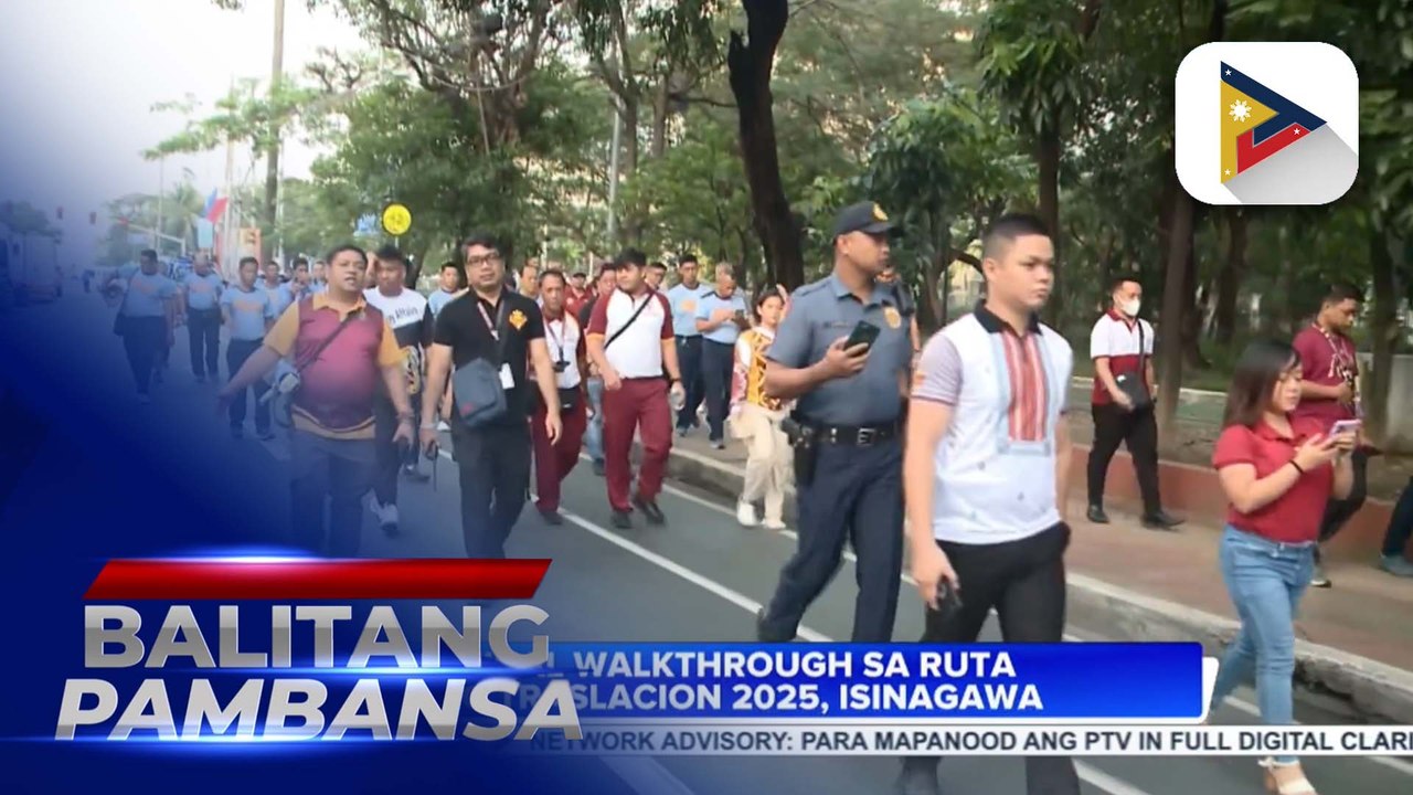Final walkthrough sa ruta ng Traslacion 2025, isinagawa video Dailymotion