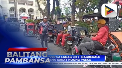 Tricycle driver sa Laoag City, nagregalo ng libreng sakay noong Pasko