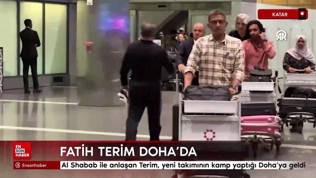 Al Shabab ile anlaşan Terim, yeni takımının kamp yaptığı Doha’ya geldi