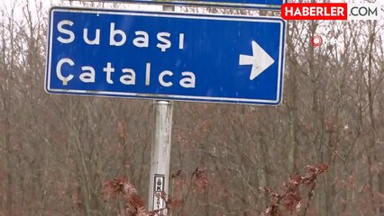 İstanbul'da Beklenen Kar Yağışı Çatalca'da Başladı