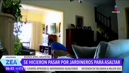 Hombres se hacen pasar por jardineros para asaltar una casa
