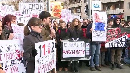 Movimento estudantil na Sérvia exige responsabilidades pela tragédia de Novi Sad