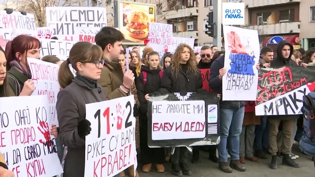 Студенты в Сербии требует привлечь к ответственности виновных в трагедии в Нови-Саде