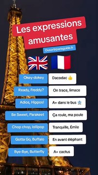 Les expressions françaises amusantes 🇫🇷