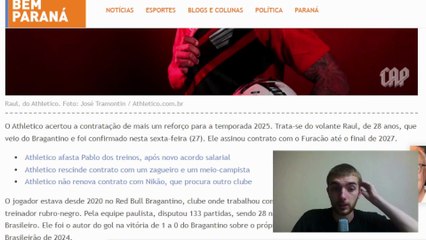 Raul novo reforço do Athletico PR