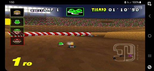 (MARIO KART 64) EN ESPAÑOL. RETEXTURÍZADO. (SNES) COPA 150CC ESTRELLA.