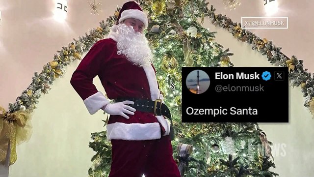 Coup de pub : L'étrange tweet d'Elon Musk qui publie une photo de lui déguisé en Père Noël pour expliquer que sa perte de poids est due au médicament Ozempic !