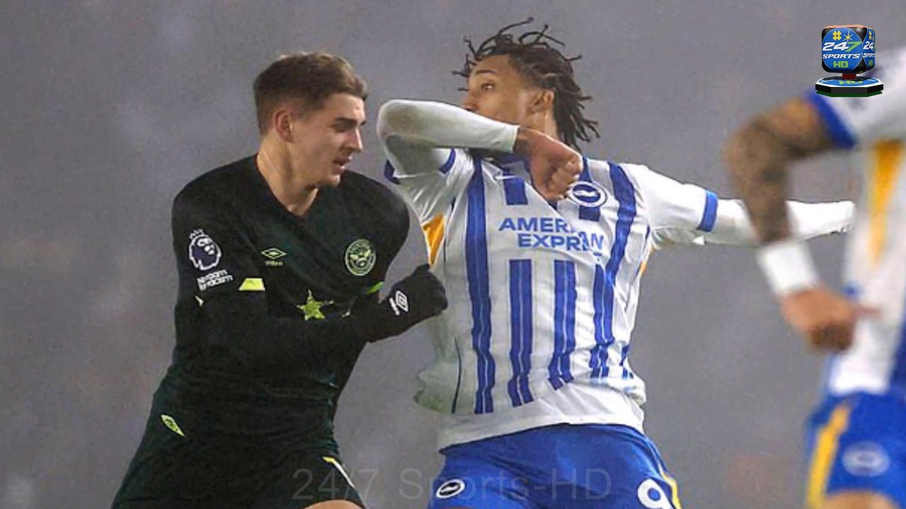 Premier League release statement after Brighton star Joao Pedro incredibly ESCAPES a red card after vicious elbow throw which missed opponent by inches