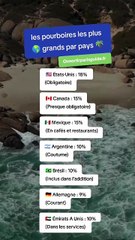 Top des pays où l'on donne le plus de pourboires 💸