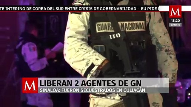 Liberan a dos agentes de la Guardia Nacional secuestrados en Sinaloa