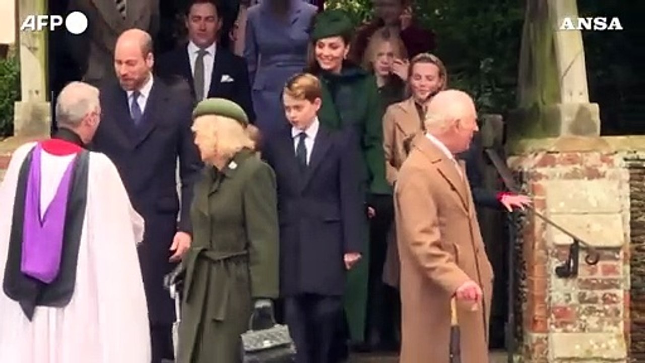 La Royal Family alla messa di Natale a Sandringham