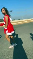 Checked the jumped of the young girl