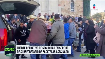 Así se llevó a cabo el sepelio del subsecretario de Zacatecas asesinado
