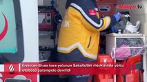 Erzincan'da yolcu otobüsü şarampole devrildi! Çok sayıda ambulans sevk edildi