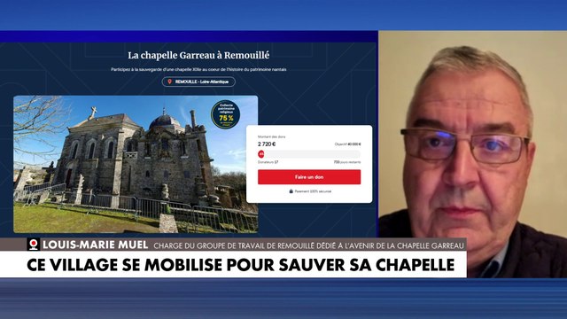 La commune de Remouillé, près de Nantes, lance un appel aux dons pour sauver la chapelle Garreau