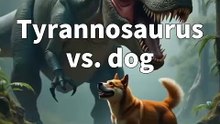 #fight Tyrannosaurus vs. dog 🦖×🐕