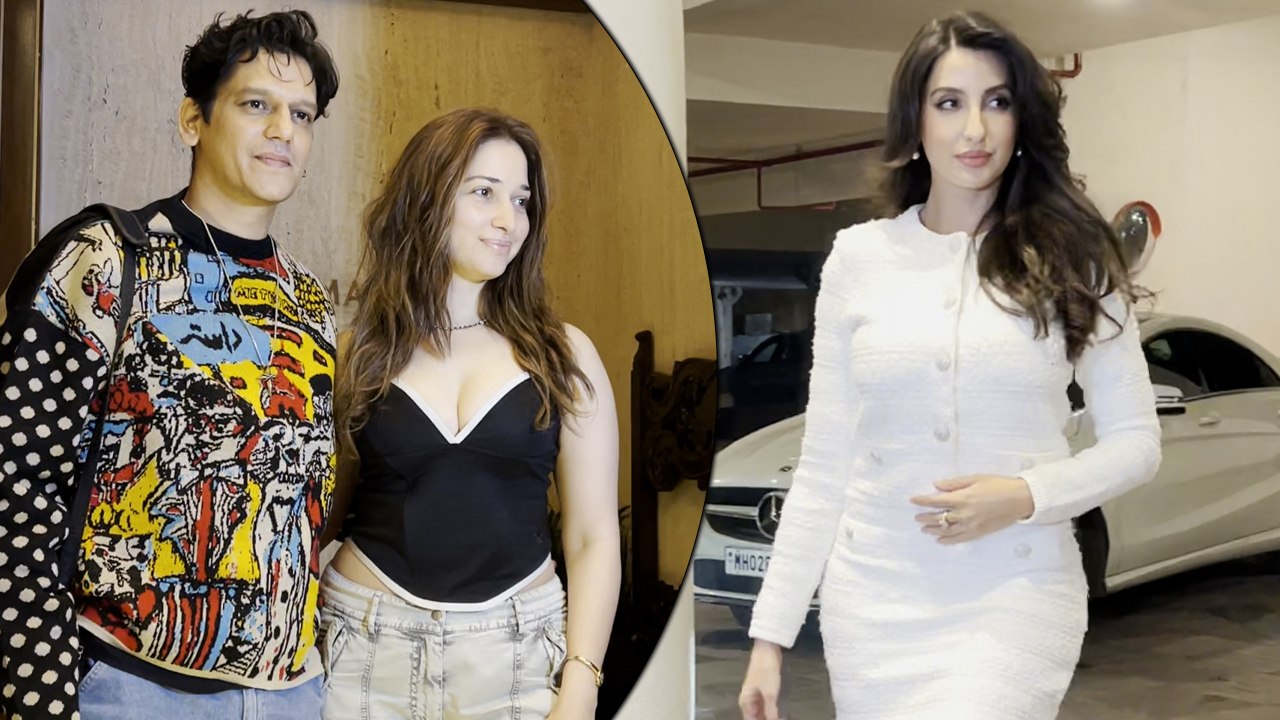 Vijay Varma-Tamannaah Bhatia & Nora Fatehi Snapped At Manish Malhotra's Christmas Bash