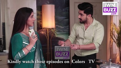 Suman Indori On Location: Cute nok-jhok between Suman and Teerth  | Colors TV | IWMBuzz