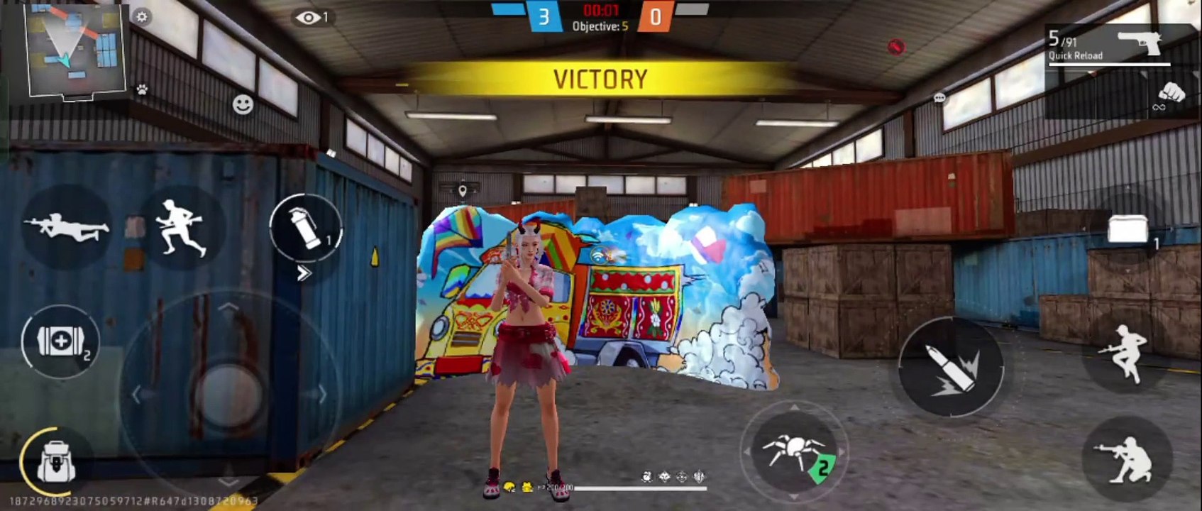 Beautiful girl free fire shooting#shortvideo