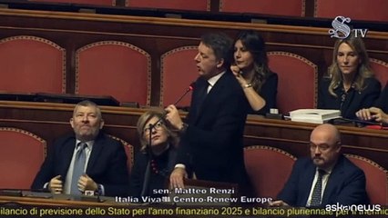 Manovra, Renzi: superate il bicameralismo violando Costituzione
