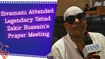 Sivamani Attended Legendary Ustad Zakir Hussain's Prayer Meeting