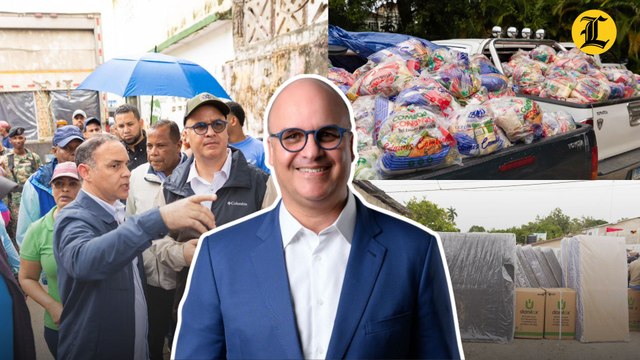 Director del IDAC y funcionarios locales distribuyen ayudas a familias afectadas por lluvias en Puerto Plata