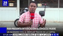 ¡El último trago! Ingeniero civil muere intoxicado por combinar alcohol con otra sustancia