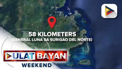 Magnitude 5.6 na lindol, tumama sa Siargao island