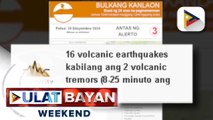 16 volcanic earthquakes, naitala sa Bulkang Kanlaon