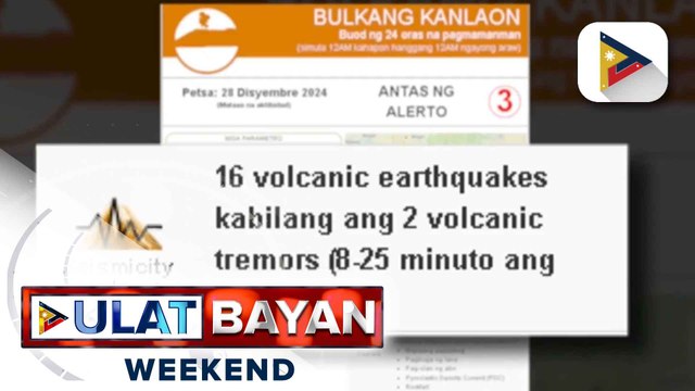 16 volcanic earthquakes, naitala sa Bulkang Kanlaon