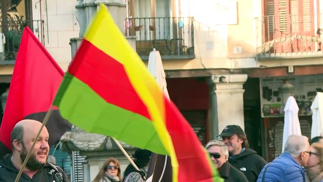 Decenas de personas se manifiestan en Madrid para pedir el fin de la guerra en norte de Siria