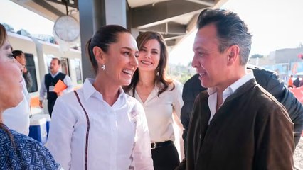 Claudia Sheinbaum supervisa la Línea 4 de Guadalajara junto a Pablo Lemus
