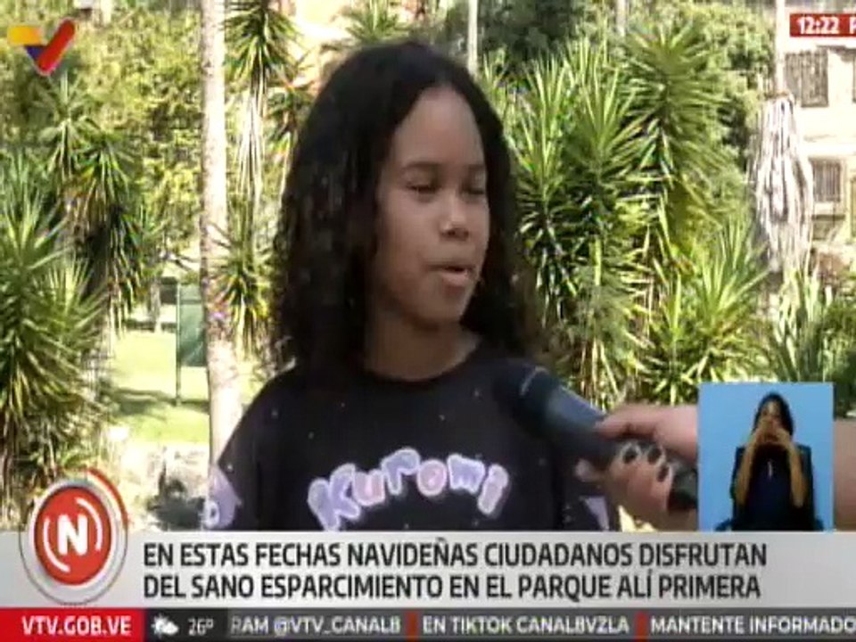 Caracas | Familias disfrutan de los espacios del Parque Alí Primera durante las fechas navideñas
