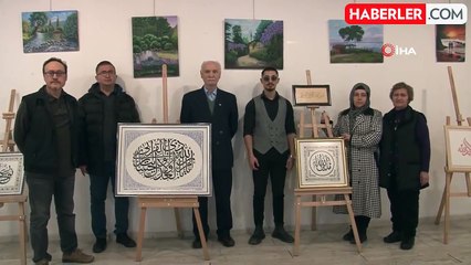 Kütahya'da Karma Sergi Sanatseverlerle Buluştu