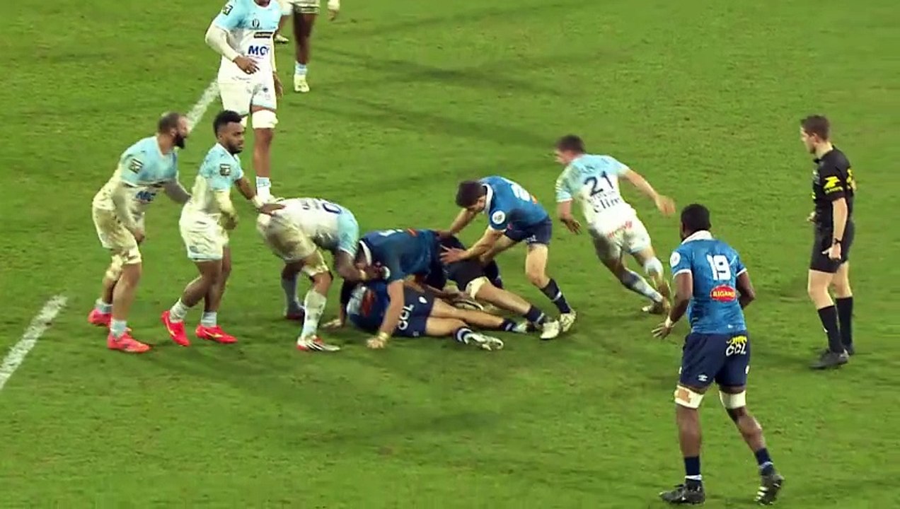 TOP 14 - Essai de Sireli MAQALA (AB) - Aviron Bayonnais - Castres Olympique