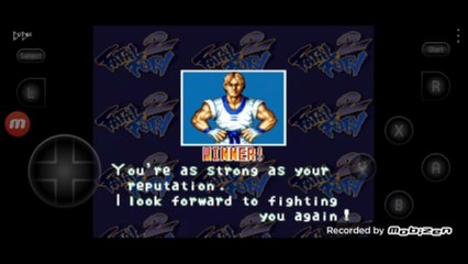 Fatal Fury 2 Kim Kaphwan vs Mai Shiranui luta completa