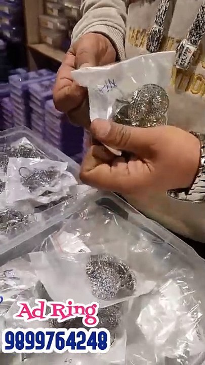Latest Ad Rings Design  Ad jewellery wholesale Market in Delhi  Sadar Bazar jewellery market  - Exploring India (720p, h264)