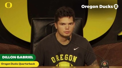Oregon Ducks' Dillon Gabriel Discusses Rose Bowl Matchup VS Ohio State