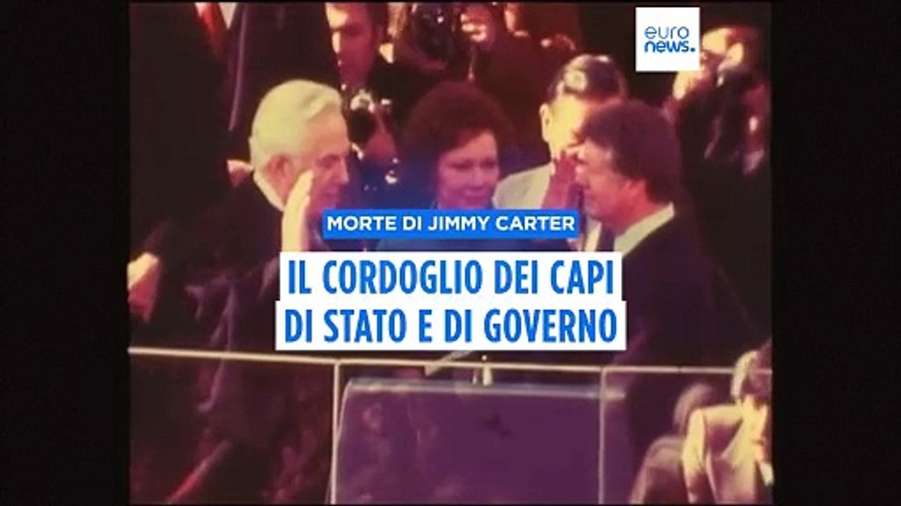 Morte di Jimmy Carter, il cordoglio dei capi di Stato e di governo