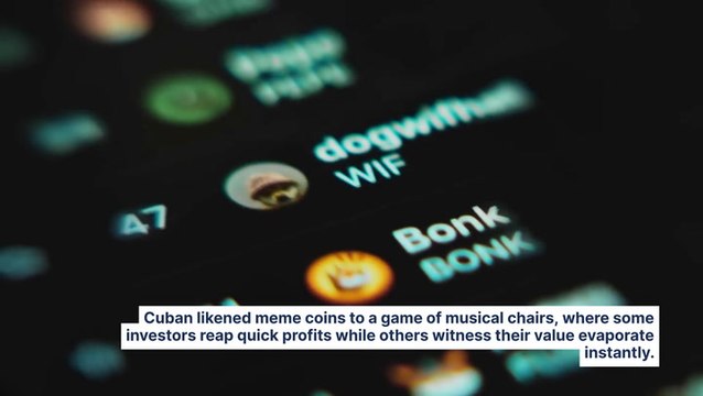 Mark Cuban Criticizes Meme Coins as a 'Hustle' and Money Gamble: 'Like a Game of Musical Chairs With Money'