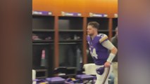 Sam Darnold ignites Vikings' triumph: explosive locker room celebration after crushing the Packers!