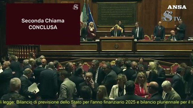 Ok del Senato alla fiducia, la manovra e' legge