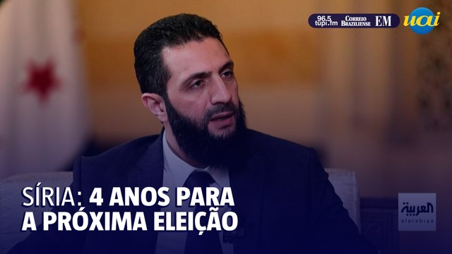 Novo líder da Síria diz que pode levar 4 anos para organizar eleições